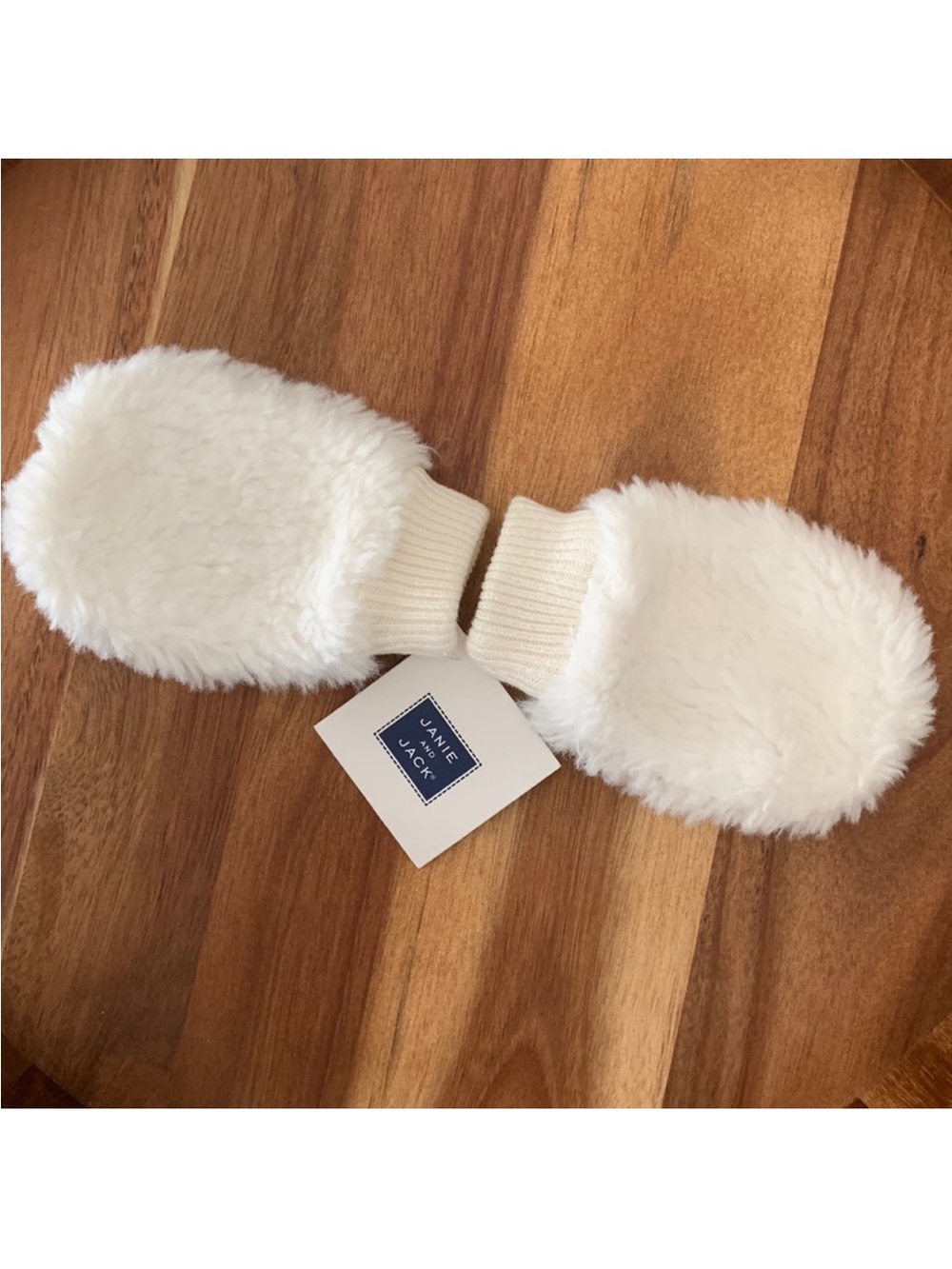 Janie and Jack White Mitten Mitts